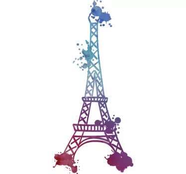 Autocolantes com cidades e países torre eiffel - TenStickers