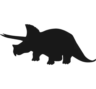 Autocolante decorativo quadro negro do triceratops - TenStickers