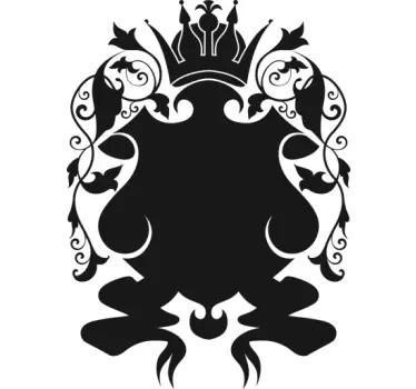 Autocolante animal design de coroa elegante - TenStickers