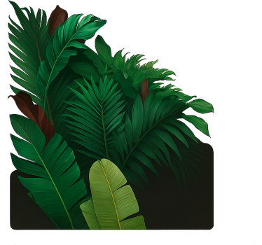 Autocolante para janela folhas tropicais verdes - TenStickers