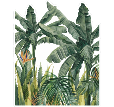 Autocolante para crianças Árvores tropicais elegantes - TenStickers
