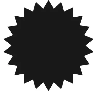 Adesivo de ardósia de forma de círculo geométrico - TenStickers
