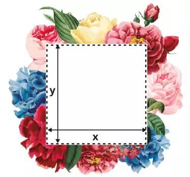 Vinil  para interruptor Troca de flores da primavera - TenStickers