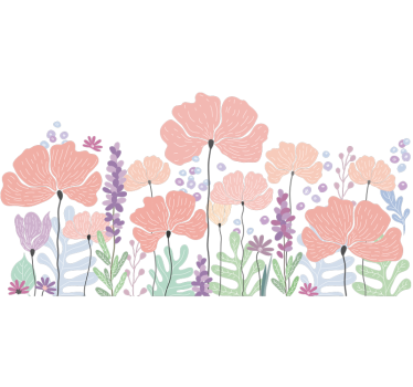 Autocolantes flores Flores da primavera - TenStickers