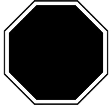 Autocolante de quadro-negro do sinal de stop - TenStickers