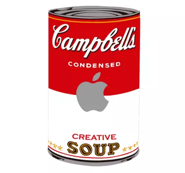Autocolante decorativo para PC Sopa de campbells - TenStickers