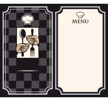 Vinil decorativo para restaurantes Menu personalizável - TenStickers