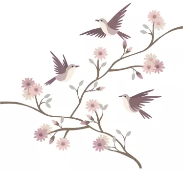 Autocolantes decorativos de Andorinhas - TenStickers