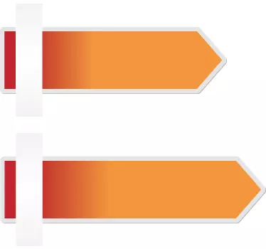 Adesivos de seta de indicação  - TenStickers