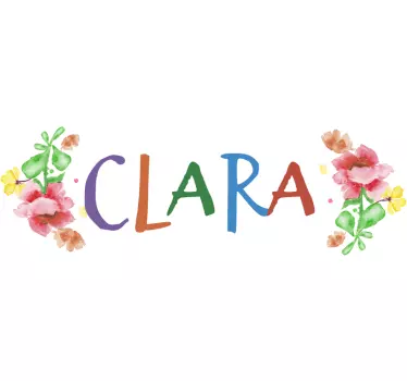 Autocolantes para bicicletasFlores com Nome - TenStickers