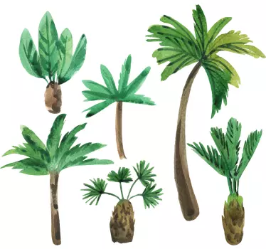 Estilos de palmeira Vinil decorativo de árvore - TenStickers