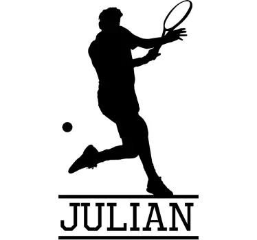 Autocolante decorativo de silhuetas Jogador de ténis - TenStickers