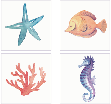 Adesivos azulejos Animais marinhos - TenStickers