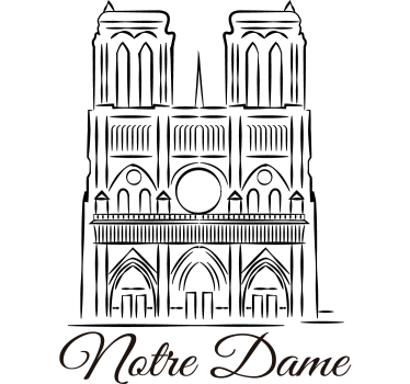 Autocolantes lugares Notre Dame - TenStickers