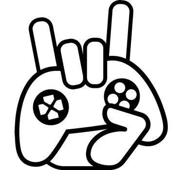 Vinil decorativo de videojogos mão de gamer - TenStickers