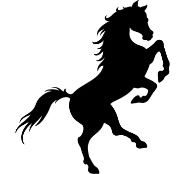 Vinil com silhuetas Escadas do cavalo - TenStickers