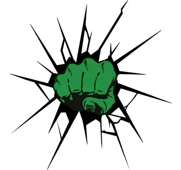 Autocolantes para casa Murro do Hulk - TenStickers