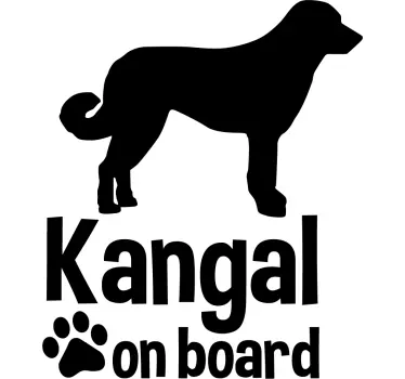 Autocolantes animais Kangal on board - TenStickers