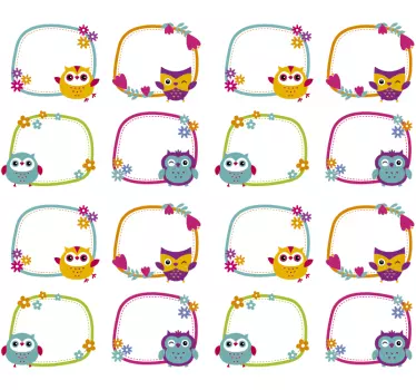 Autocolantes educativos Etiquetas para livros e cadernos - TenStickers