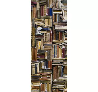 Autocolantes decorativos de arte Biblioteca de livros antigos - TenStickers