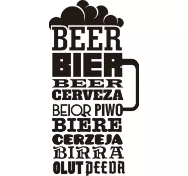 Autocolantes de Gastronomia Cerveja - TenStickers