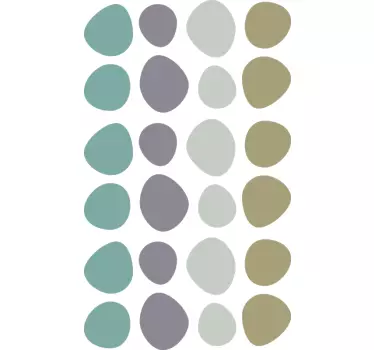 Autocolante geométrico padrões de cores abstratas - TenStickers