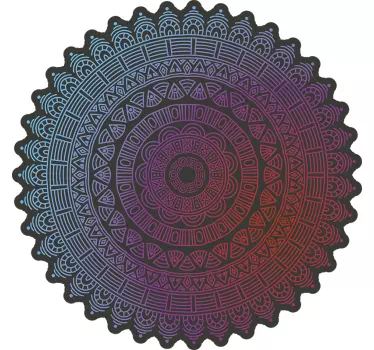 Autocolante geométrico padrão circular intrincado - TenStickers