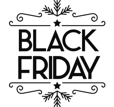 Autocolante de promoção oferta promocional de black friday - TenStickers