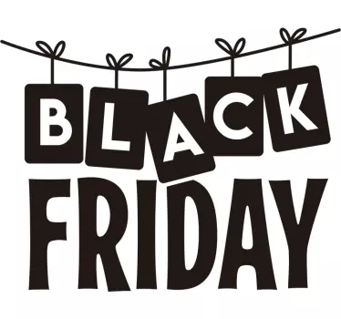 Autocolante de promoção promoção de black friday - TenStickers