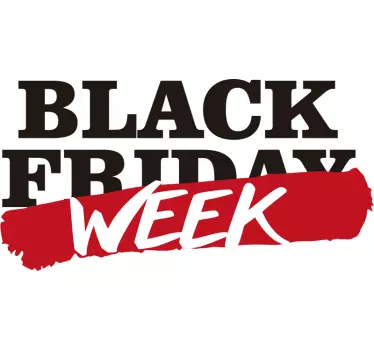 autocolante de janela semana negra - TenStickers