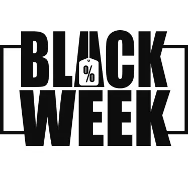 Autocolantes Promoções autocolante de venda semana negra - TenStickers