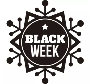 Autocolante de promoção oferta especial da semana negra - TenStickers