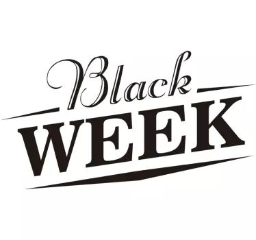 Autocolante de promoção coleção nova black week - TenStickers