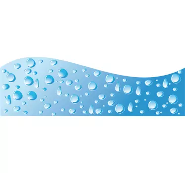 Vinil decorativo gotas de água - TenStickers