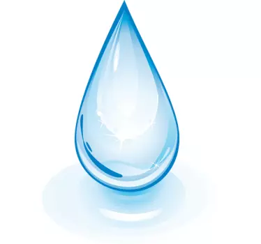 Sticker decorativo gota de água - TenStickers