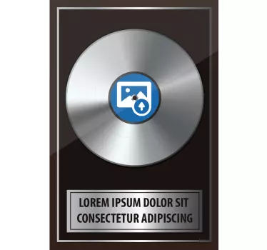Autocolantes de rock Placa de registro personalizada - TenStickers