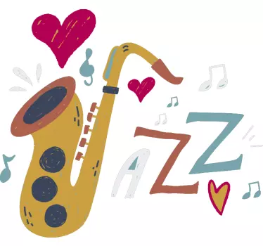 Autocolantes decorativos de jazz e blues Jazz - TenStickers