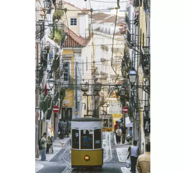 Autocolantes com cidades e países Rua de Lisboa - TenStickers