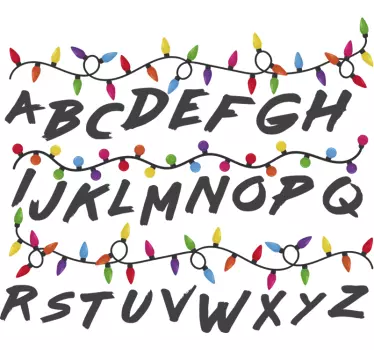 Vinil televisão Luzes Stranger Things - TenStickers