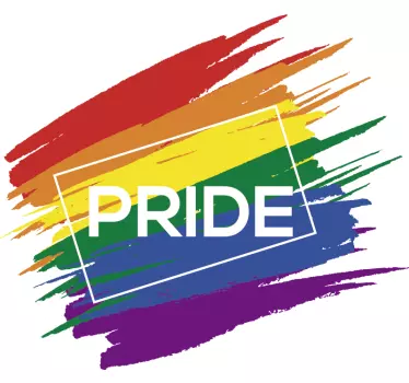 Autocolantes de política e religião Bandeira Orgulho LGBT - TenStickers