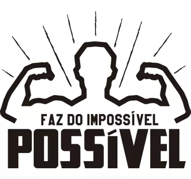 Autocolantes decorativos texto Frase motivacional para ginásio - TenStickers
