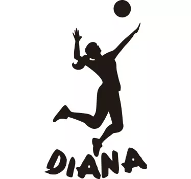 Autocolantes de outros desportos Silhueta de Jogadora de Voleibol - TenStickers