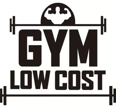Autocolantes de outros desportos Ginásio Low Cost - TenStickers