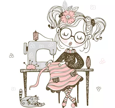 Autocolantes de ilustrações Conjunto de costura - TenStickers