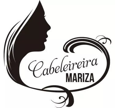 Vinis decorativos de negócios Silhueta de Cabeleireira - TenStickers