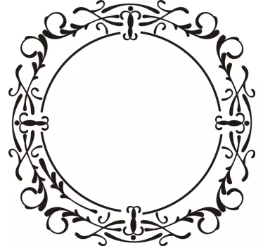 Moldura autocolante para espelho vintage - TenStickers