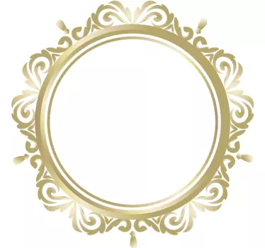 Espelhos decorativos autocolantes Quadro circular - TenStickers