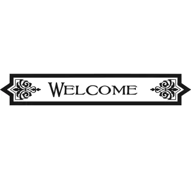 Vinilo decorativo welcome porta - TenStickers