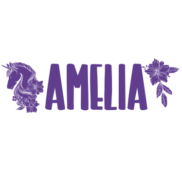 vinil decorativo de animais bonito bicicleta unicórnio personaliz - TenStickers