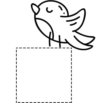 Vinil  para interruptor Pássaro para mudar - TenStickers